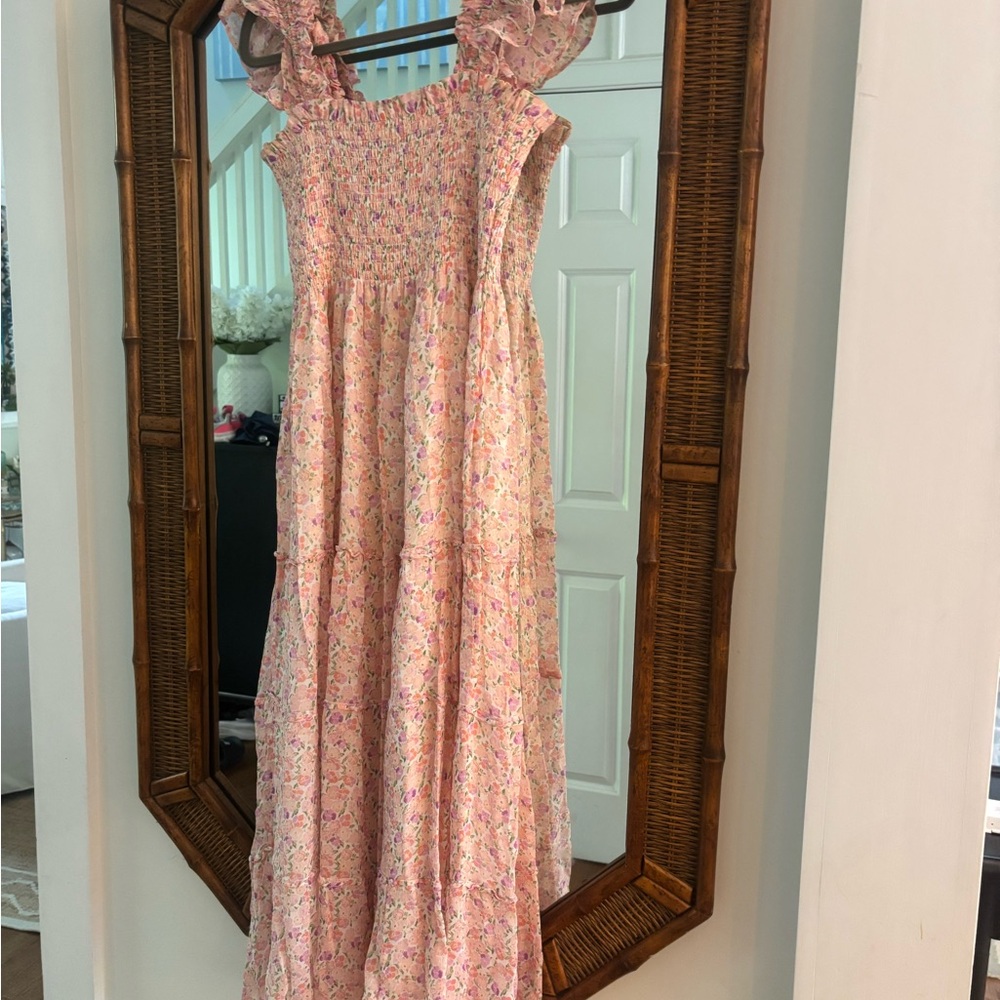 Hill House Pink Floral Nap Dress